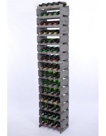 Stojak na wino regał modułowy na butelki 15x4 but WYSOKI BEZ NARZĘDZI - product 2