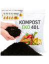 BIOAKTYWNY KOMPOST 40L ziemia humus podłoże do KWIATÓW WARZYW EKO 12 WORKÓW