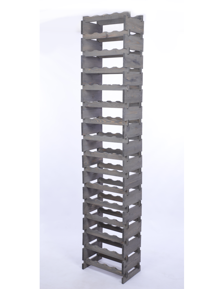 Modułowe stojaki do butelek RW11 - Stojak na wino regał modułowy na butelki 16x4 but WYSOKI BEZ NARZĘDZI - produkt b2b.wamar.biz 3