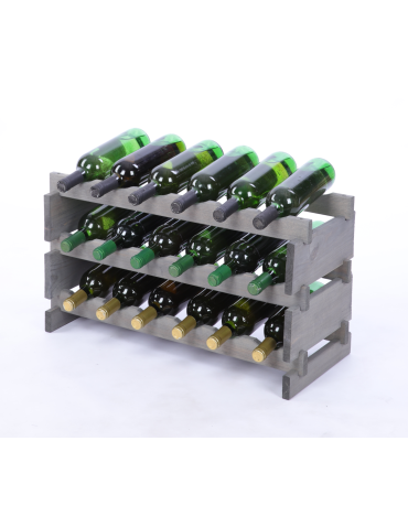 Stojak na butelki regał modułowy na wino 3x6 but POLSKI EKO BEZ NARZĘDZI - produkt 2