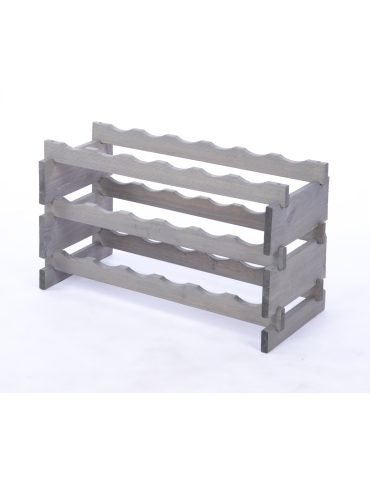 Modułowe stojaki do butelek RW11 - Stojak na butelki regał modułowy na wino 3x6 but POLSKI EKO BEZ NARZĘDZI - produkt 3