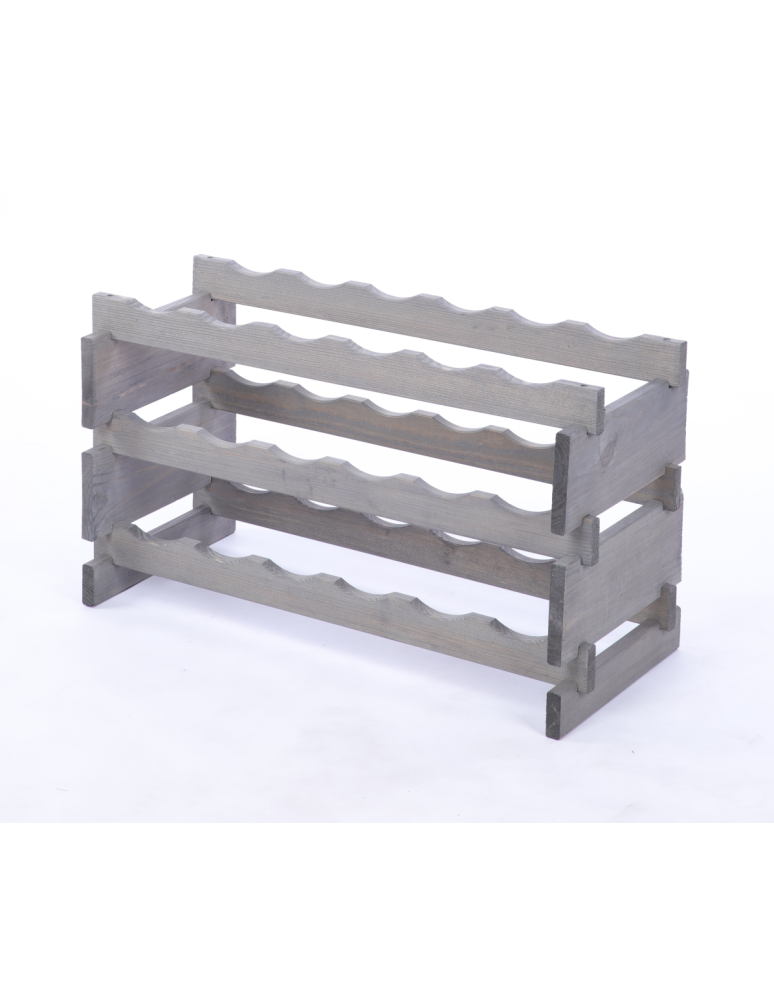 Modułowe stojaki do butelek RW11 - Stojak na butelki regał modułowy na wino 3x6 but POLSKI EKO BEZ NARZĘDZI - produkt b2b.wamar.biz 3