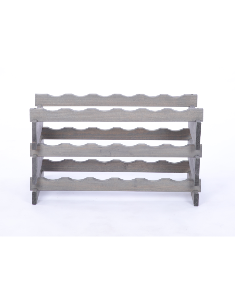 Modułowe stojaki do butelek RW11 - Stojak na butelki regał modułowy na wino 3x6 but POLSKI EKO BEZ NARZĘDZI - produkt b2b.wamar.biz 4