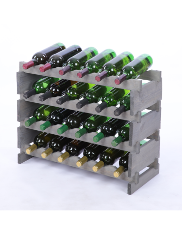 Stojak na butelki regał modułowy na wino 4x6 but POLSKI EKO BEZ NARZĘDZI - product 2