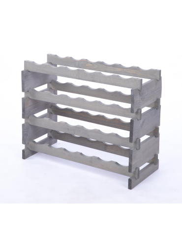 Modułowe stojaki do butelek RW11 - Stojak na butelki regał modułowy na wino 4x6 but POLSKI EKO BEZ NARZĘDZI - product 3