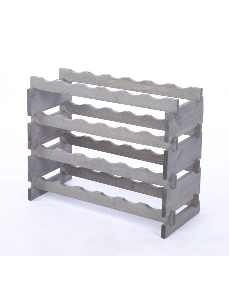 Modułowe stojaki do butelek RW11 - Stojak na butelki regał modułowy na wino 4x6 but POLSKI EKO BEZ NARZĘDZI - product b2b.wamar.biz 3