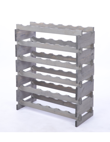 Modułowe stojaki do butelek RW11 - Stojak na butelki regał modułowy na wino 6x6 but BUDUJ JAK KLOCKI ECO - product 3