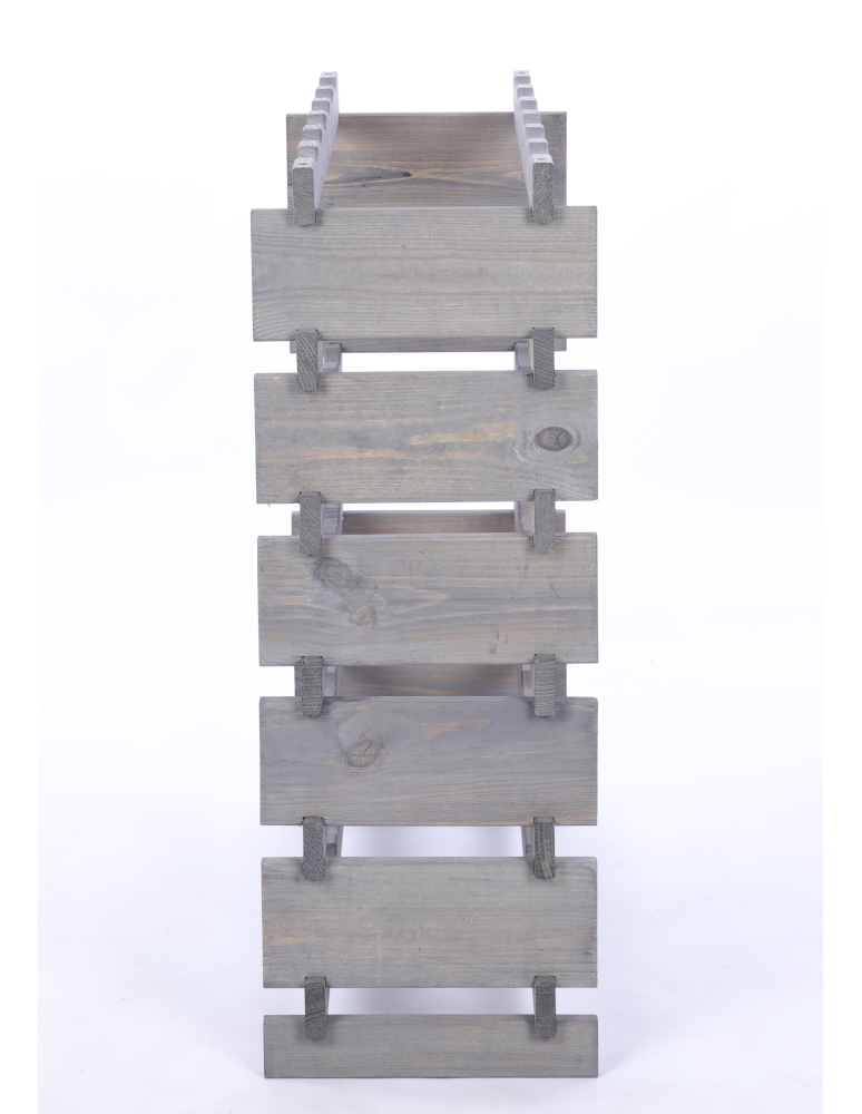 Modułowe stojaki do butelek RW11 - Stojak na butelki regał modułowy na wino 6x6 but BUDUJ JAK KLOCKI ECO - product b2b.wamar.biz 5