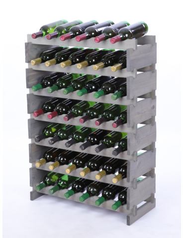 Stojak na butelki regał modułowy na wino 7x6 but BUDUJ JAK KLOCKI ECO - produkt 2