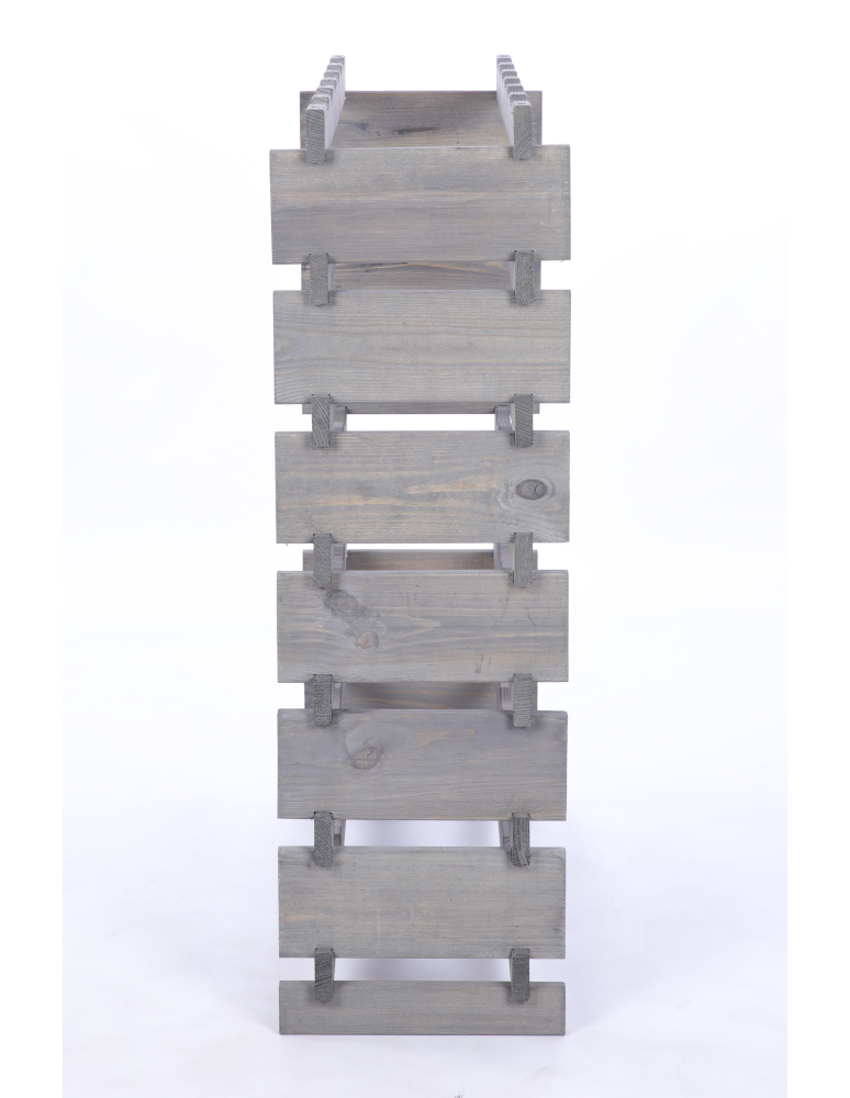 Modułowe stojaki do butelek RW11 - Stojak na butelki regał modułowy na wino 7x6 but BUDUJ JAK KLOCKI ECO - produkt b2b.wamar.biz 5