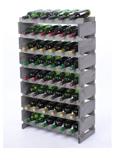 Stojak na butelki regał modułowy na wino 8x6 but POLSKI EKO BEZ NARZĘDZI - product 2