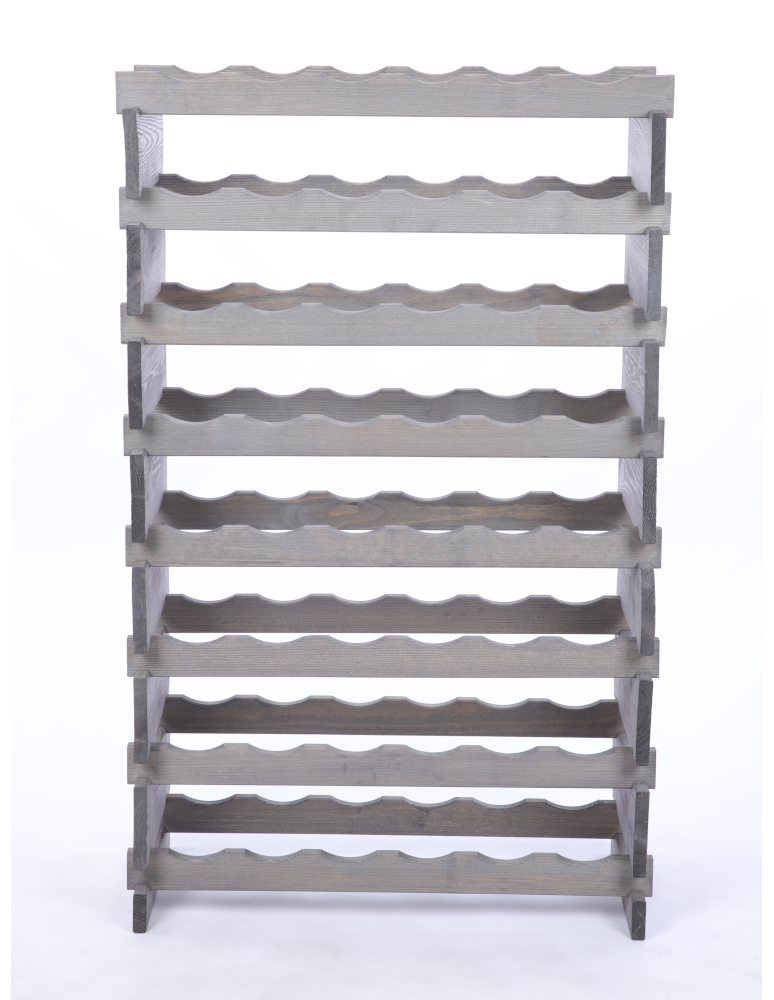 Modułowe stojaki do butelek RW11 - Stojak na butelki regał modułowy na wino 8x6 but POLSKI EKO BEZ NARZĘDZI - product b2b.wamar.biz 4