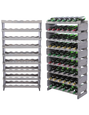 Stojak na butelki regał modułowy na wino 9x6 but POLSKI EKO BEZ NARZĘDZI