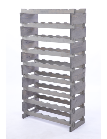 Modułowe stojaki do butelek RW11 - Stojak na butelki regał modułowy na wino 9x6 but POLSKI EKO BEZ NARZĘDZI - produkt 3