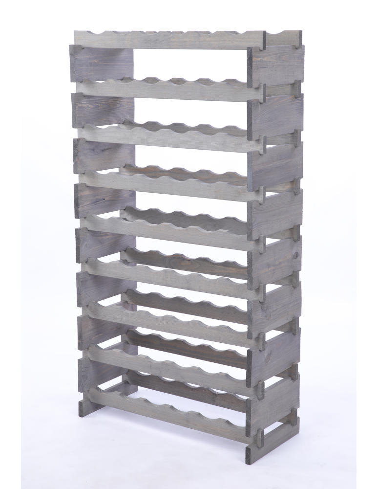 Modułowe stojaki do butelek RW11 - Stojak na butelki regał modułowy na wino 9x6 but POLSKI EKO BEZ NARZĘDZI - produkt b2b.wamar.biz 3