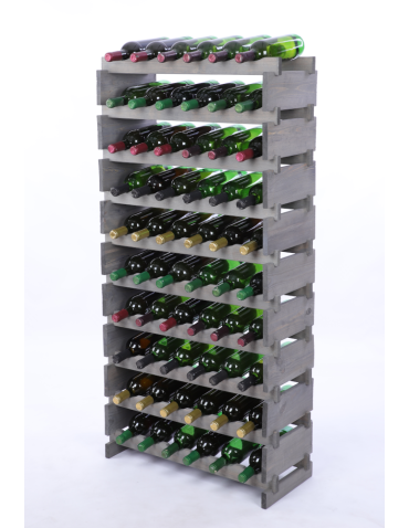 Stojak na butelki regał modułowy na wino 10x6 but DUŻY MONTAŻ BEZ NARZĘDZI - produkt 2