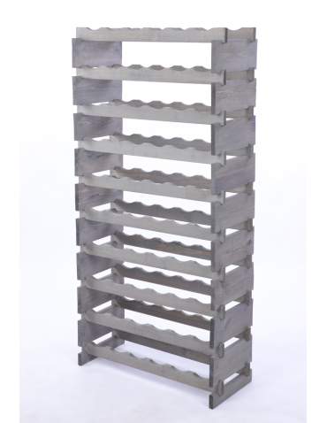 Modułowe stojaki do butelek RW11 - Stojak na butelki regał modułowy na wino 10x6 but DUŻY MONTAŻ BEZ NARZĘDZI - produkt 3