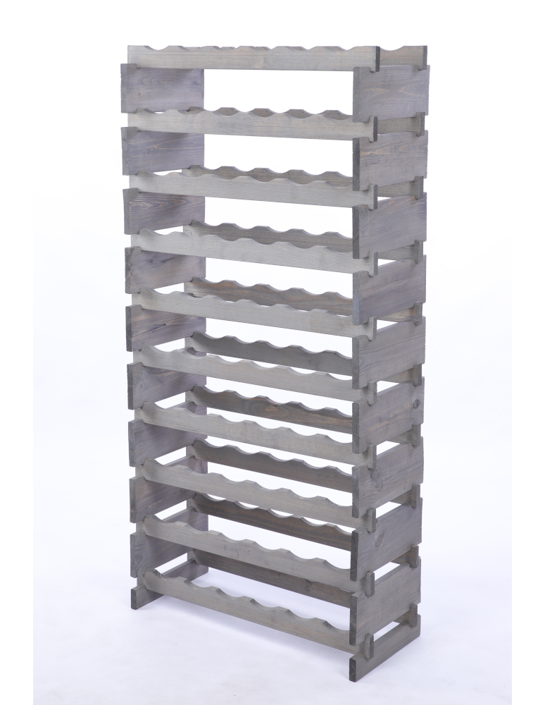 Modułowe stojaki do butelek RW11 - Stojak na butelki regał modułowy na wino 10x6 but DUŻY MONTAŻ BEZ NARZĘDZI - produkt b2b.wamar.biz 3