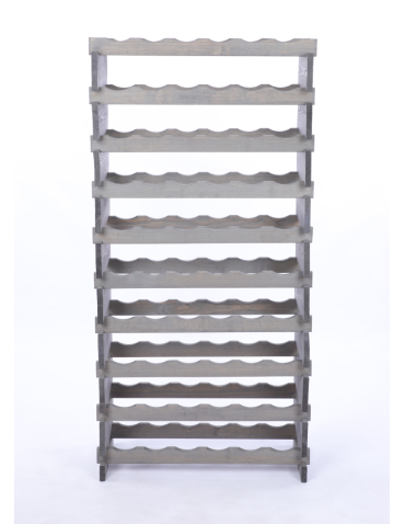 Modułowe stojaki do butelek RW11 - Stojak na butelki regał modułowy na wino 10x6 but DUŻY MONTAŻ BEZ NARZĘDZI - produkt 4