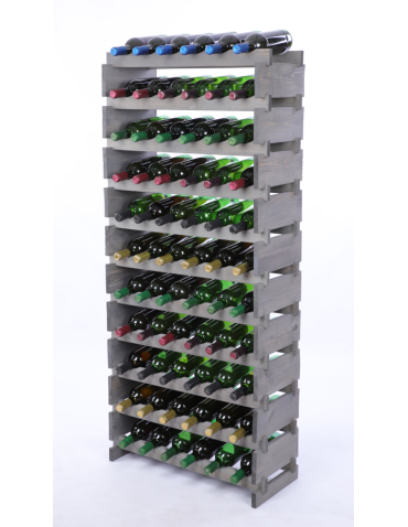 Stojak na butelki regał modułowy na wino 11x6 but DUŻY MONTAŻ BEZ NARZĘDZI - produkt 2