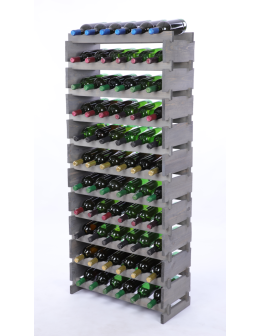 Stojak na butelki regał modułowy na wino 11x6 but DUŻY MONTAŻ BEZ NARZĘDZI - product 2