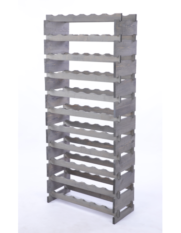 Modułowe stojaki do butelek RW11 - Stojak na butelki regał modułowy na wino 11x6 but DUŻY MONTAŻ BEZ NARZĘDZI - product 3