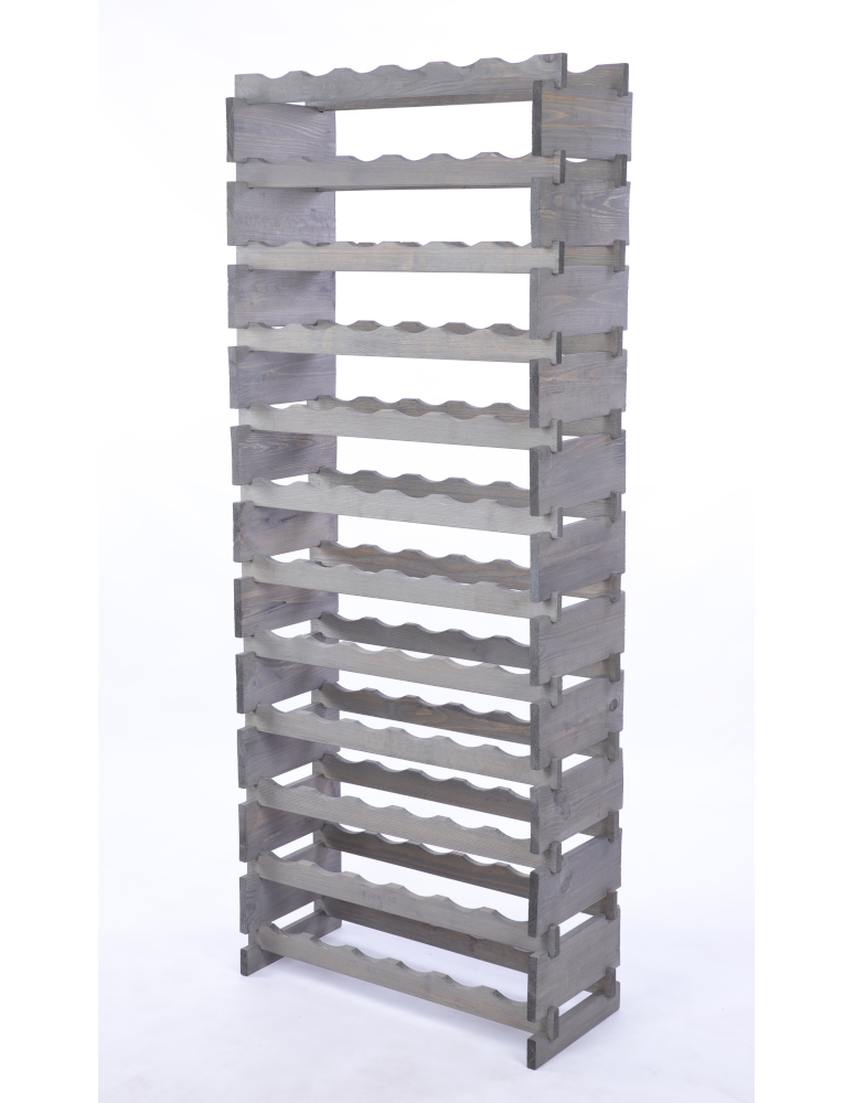 Modułowe stojaki do butelek RW11 - Stojak na butelki regał modułowy na wino 12x6 but DUŻY MONTAŻ BEZ NARZĘDZI - product b2b.wamar.biz 3