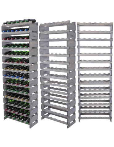 Stojak na butelki regał modułowy na wino 14x6 but POLSKI EKO BEZ NARZĘDZI