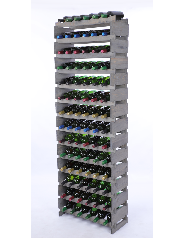 Modułowe stojaki do butelek RW11 - Stojak na butelki regał modułowy na wino 14x6 but POLSKI EKO BEZ NARZĘDZI - product b2b.wamar.biz 2