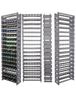 Stojak na butelki regał modułowy na wino 17x6 but WYSOKI BEZ NARZĘDZI