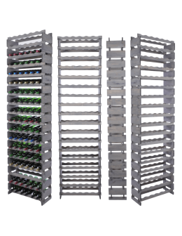 Stojak na butelki regał modułowy na wino 18x6 but WYSOKI BEZ NARZĘDZI