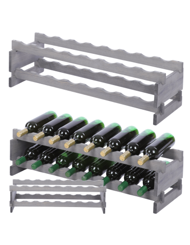 Stojak na wino regał modułowy na butelki 2x8 but WSZYSTKIE TYPY BUTELEK