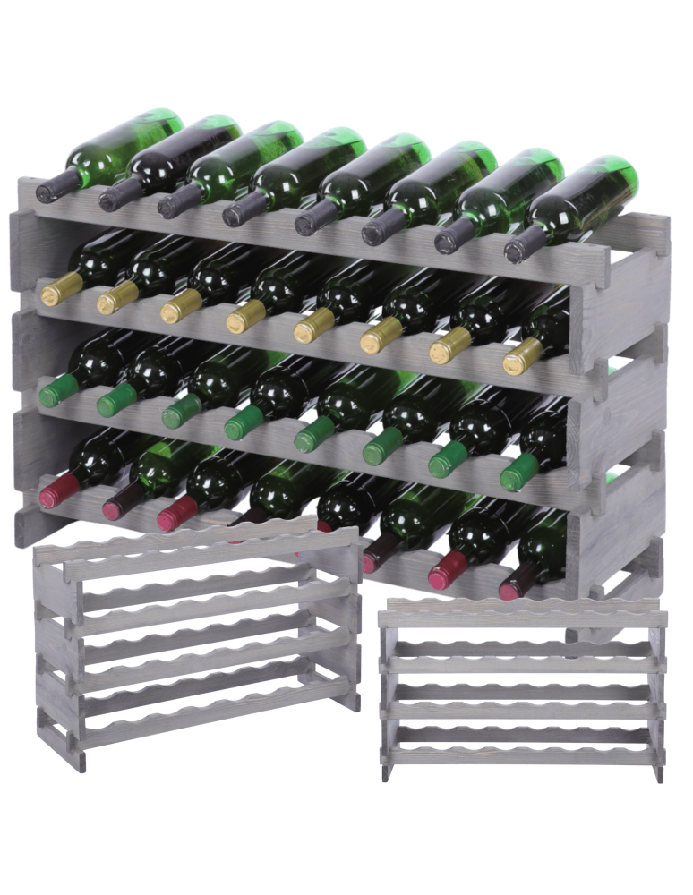 Modułowe stojaki do butelek RW11 - Stojak na wino regał modułowy na butelki 4x8 but WSZYSTKIE TYPY BUTELEK - product b2b.wamar.biz 1
