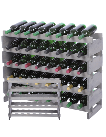 Stojak na wino regał modułowy na butelki 5x8 but BUDUJ JAK KLOCKI EKO