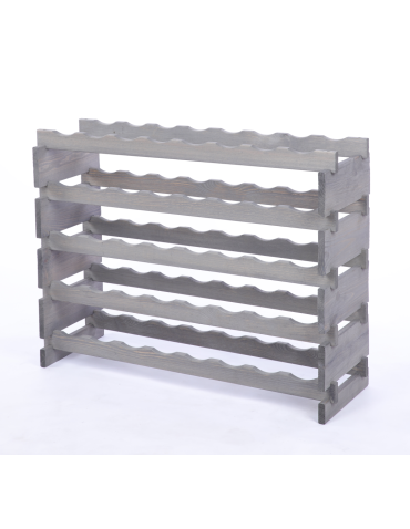 Modułowe stojaki do butelek RW11 - Stojak na wino regał modułowy na butelki 5x8 but BUDUJ JAK KLOCKI EKO - product 3