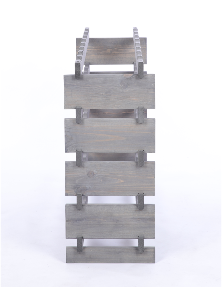 Modułowe stojaki do butelek RW11 - Stojak na wino regał modułowy na butelki 5x8 but BUDUJ JAK KLOCKI EKO - product b2b.wamar.biz 5