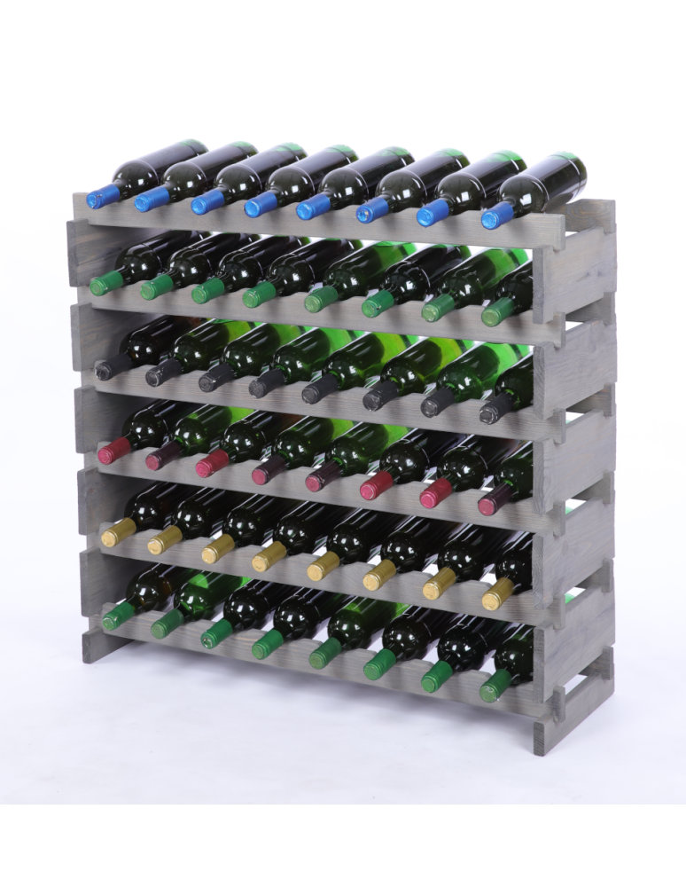 Modułowe stojaki do butelek RW11 - Stojak na wino regał modułowy na butelki 6x8 but BUDUJ JAK KLOCKI EKO - product b2b.wamar.biz 2