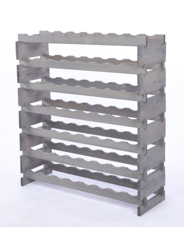 Modułowe stojaki do butelek RW11 - Stojak na wino regał modułowy na butelki 7x8 but BUDUJ JAK KLOCKI EKO - product 3