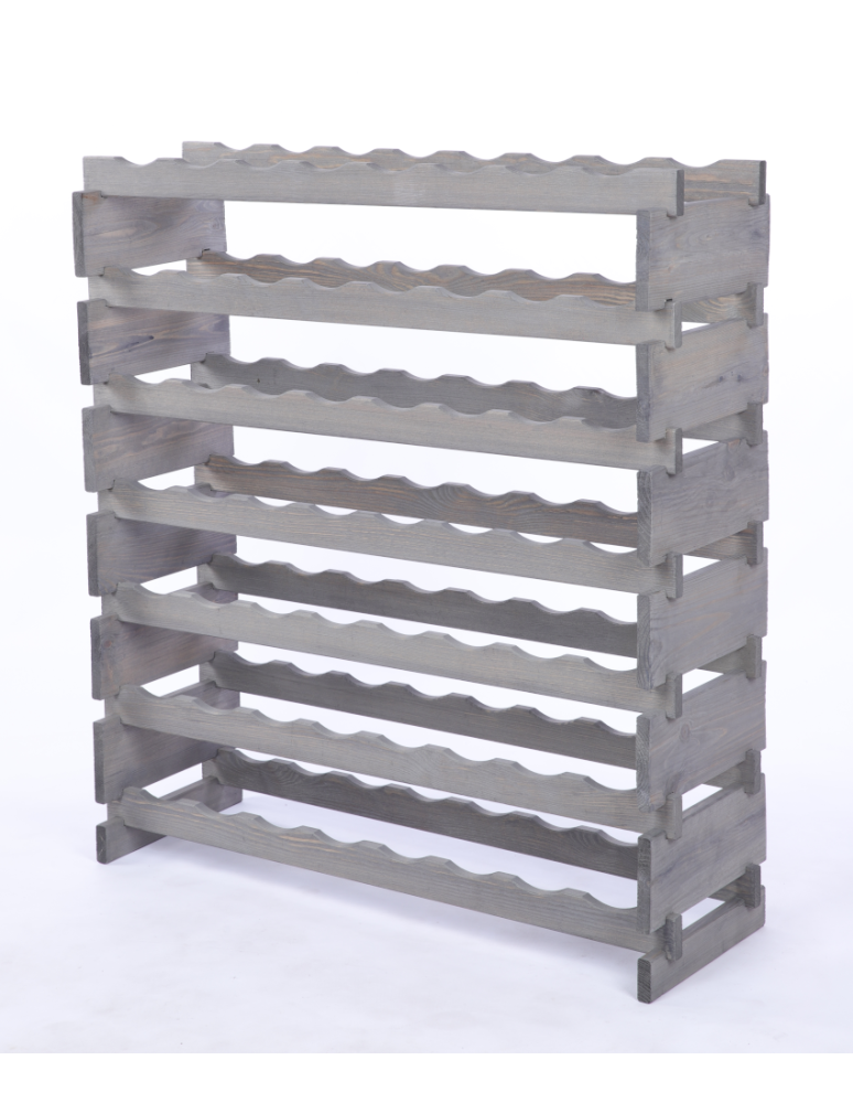 Modułowe stojaki do butelek RW11 - Stojak na wino regał modułowy na butelki 7x8 but BUDUJ JAK KLOCKI EKO - product b2b.wamar.biz 3