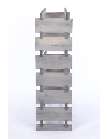 Modułowe stojaki do butelek RW11 - Stojak na wino regał modułowy na butelki 7x8 but BUDUJ JAK KLOCKI EKO - product 5