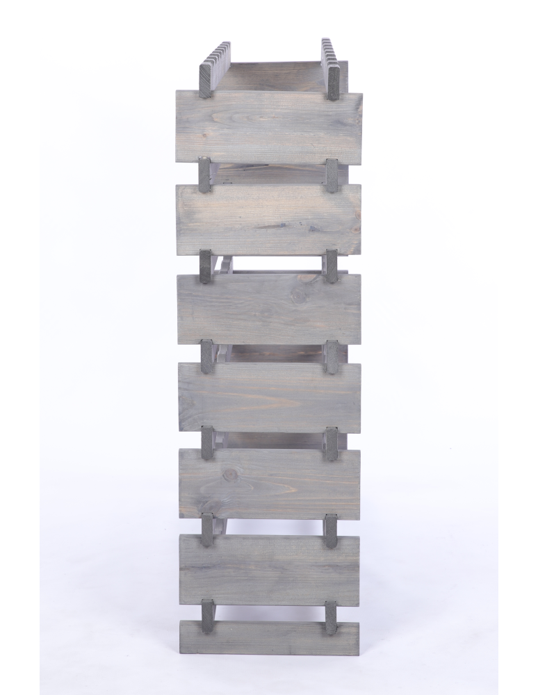 Modułowe stojaki do butelek RW11 - Stojak na wino regał modułowy na butelki 7x8 but BUDUJ JAK KLOCKI EKO - product b2b.wamar.biz 5