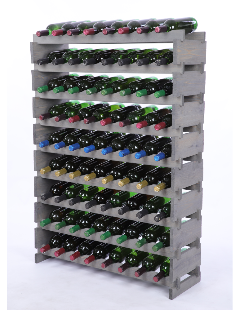 Modułowe stojaki do butelek RW11 - Stojak na wino regał modułowy na butelki 9x8 but WSZYSTKIE TYPY BUTELEK - product b2b.wamar.biz 2