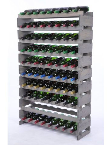 Stojak na wino regał modułowy na butelki 10x8 but DUŻY MONTAŻ BEZ NARZĘDZI - produkt 2