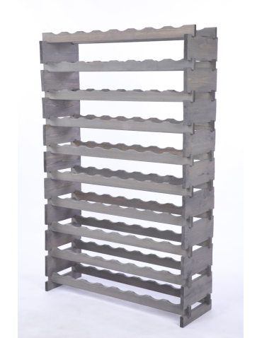 Modułowe stojaki do butelek RW11 - Stojak na wino regał modułowy na butelki 10x8 but DUŻY MONTAŻ BEZ NARZĘDZI - product 3