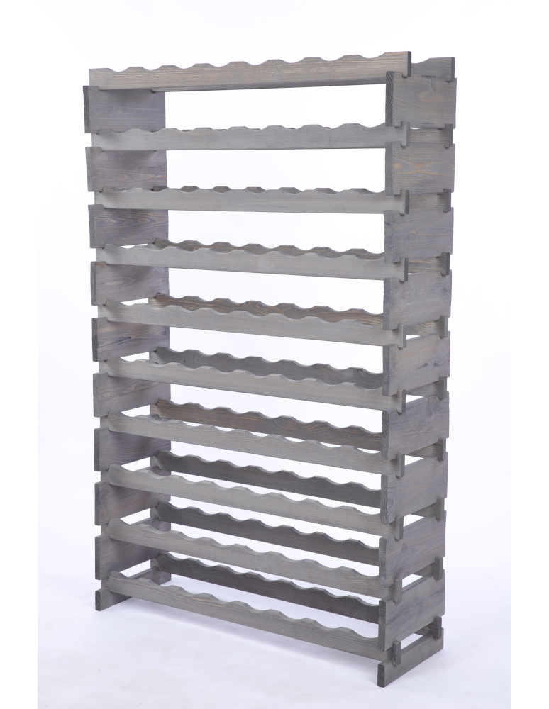 Modułowe stojaki do butelek RW11 - Stojak na wino regał modułowy na butelki 10x8 but DUŻY MONTAŻ BEZ NARZĘDZI - product b2b.wamar.biz 3