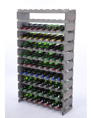 Stojak na wino regał modułowy na butelki 11x8 but DUŻY MONTAŻ BEZ NARZĘDZI - produkt 2