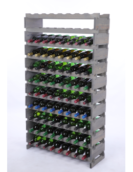 Stojak na wino regał modułowy na butelki 11x8 but DUŻY MONTAŻ BEZ NARZĘDZI - product 2