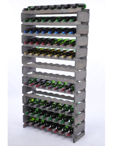 Stojak na wino regał modułowy na butelki 12x8 but DUŻY MONTAŻ BEZ NARZĘDZI - produkt 2