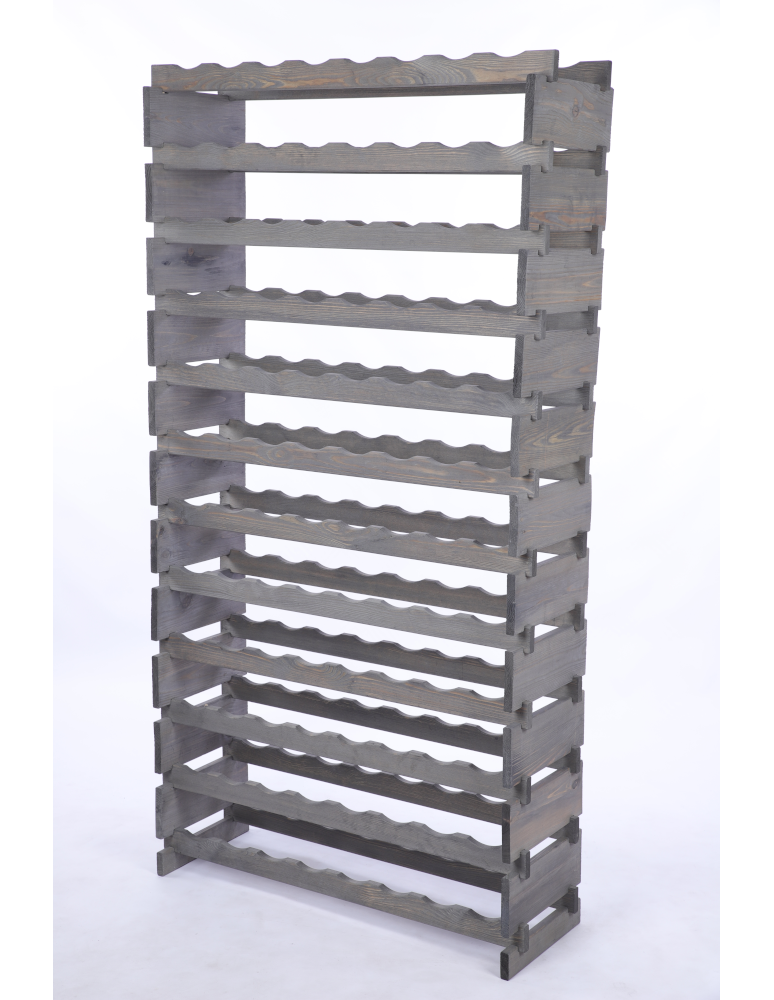 Modułowe stojaki do butelek RW11 - Stojak na wino regał modułowy na butelki 12x8 but DUŻY MONTAŻ BEZ NARZĘDZI - product b2b.wamar.biz 3