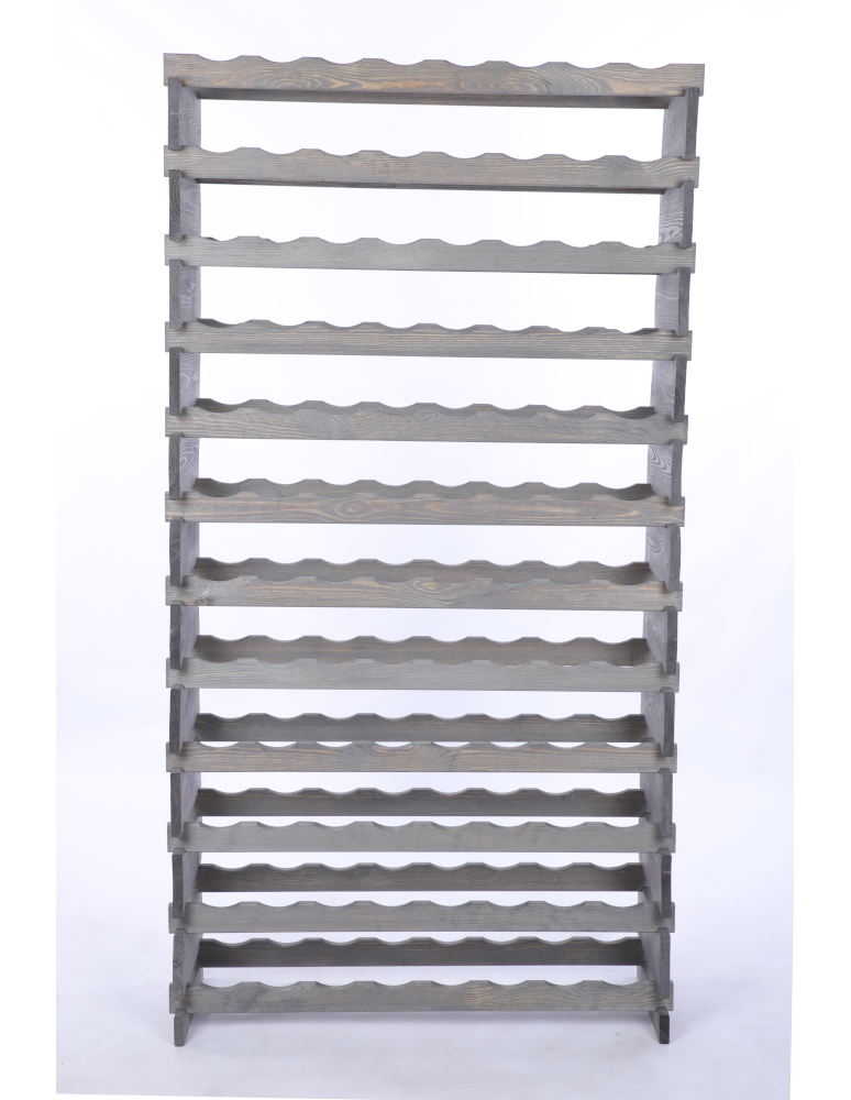 Modułowe stojaki do butelek RW11 - Stojak na wino regał modułowy na butelki 12x8 but DUŻY MONTAŻ BEZ NARZĘDZI - product b2b.wamar.biz 4